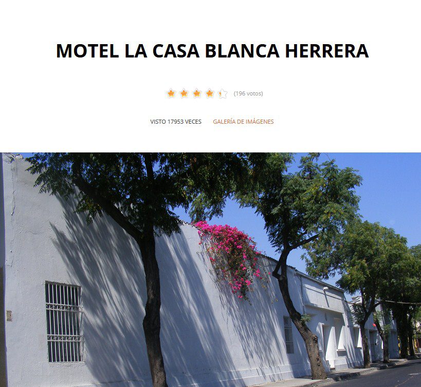 Motel La Casa Blanca Herrera, Quinta Normal