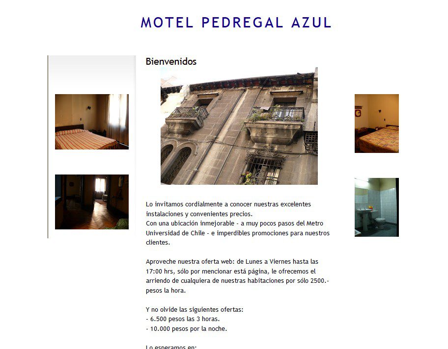 Motel Pedregal Azul, Santiago - Moteles-Chile